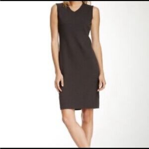Vince Midi V-neck Sleeveless Career Dress